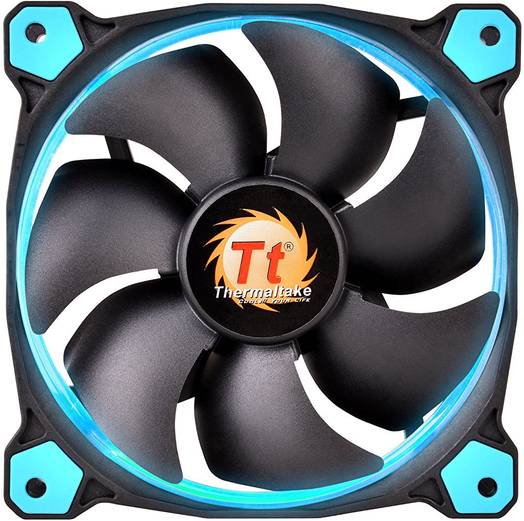 Thermaltake Riing 140 mm High Static Pressure LED Radiator Fan (Blue)