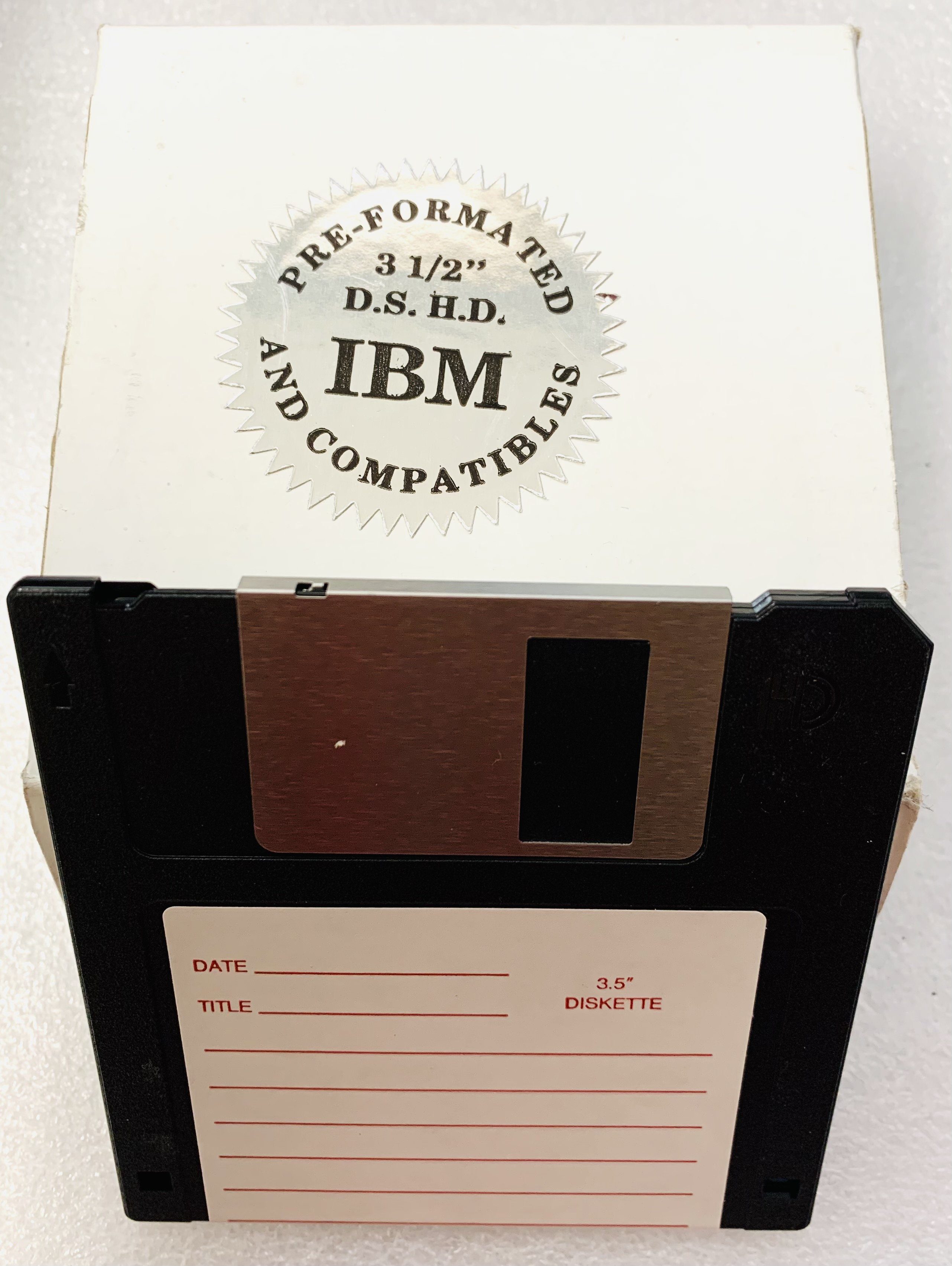 IBM-Formatted 3.5” Floppy Diskettes DS/HD (10 Pack)
