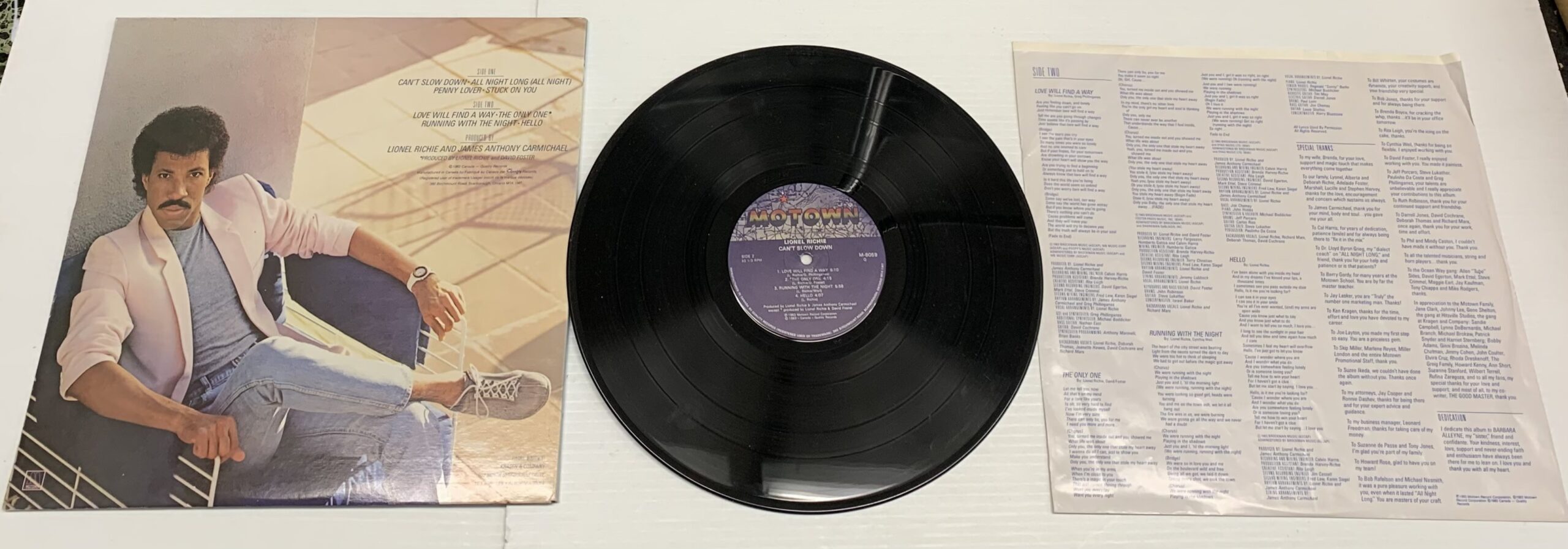 Lionel Richie: Can't Slow Down Vinyl (M-6059)