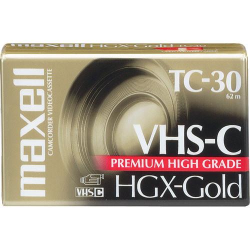 Maxell HGX-Gold TC-30 62 m VHS-C Premium High Grade Video Cassette