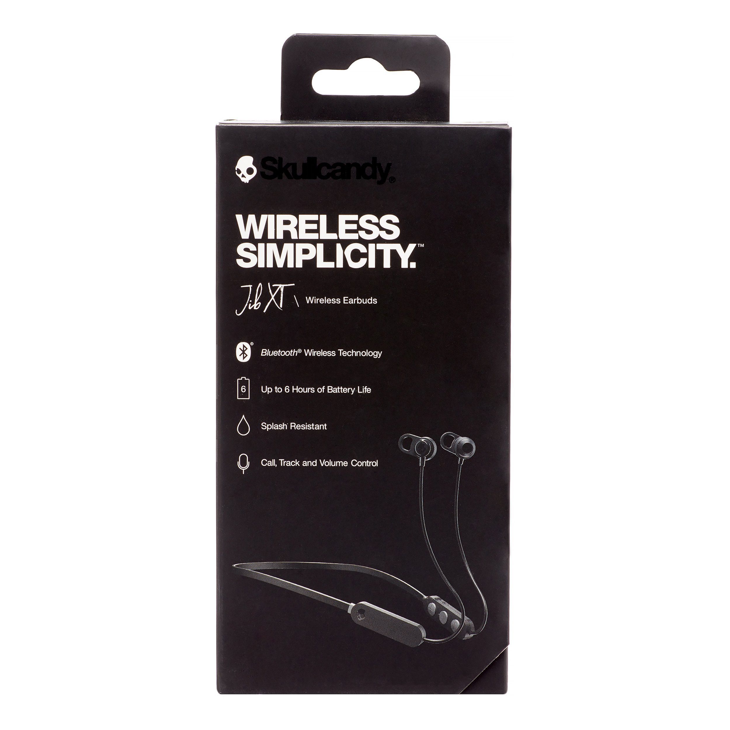 Skullcandy Wireless Simplicity Jib+ Wireless Bluetooth Earbuds (Black) (S2JPW-M003)