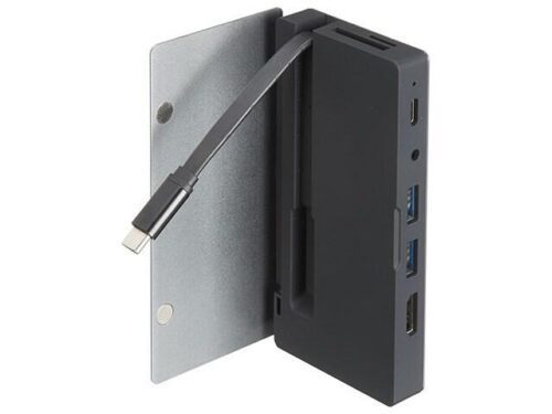 VITAL USB Type-C 9-Port Multimedia Hub for MacBook, MacBook Pro, iMac, Google Pixelbook (Grey)