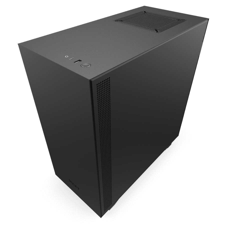 NZXT H510i Compact ATX Mid-Tower Gaming Computer Case (Matte Black/Red) (CA-H510I-BR)