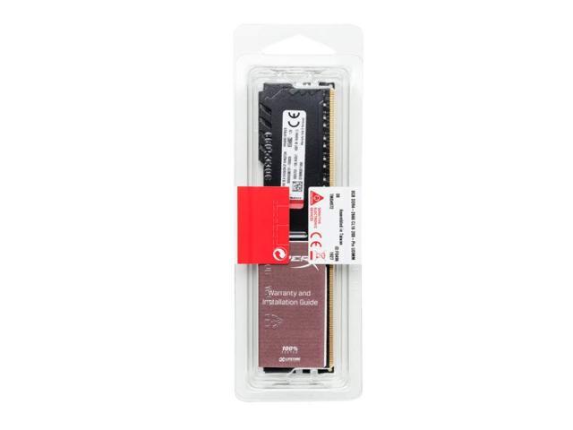 Kingston HyperX FURY 8 GB 3200 MHz DDR4 CL16 DIMM 1Rx8 Black XMP Desktop Memory Single Stick (HX432C16FB3/8)