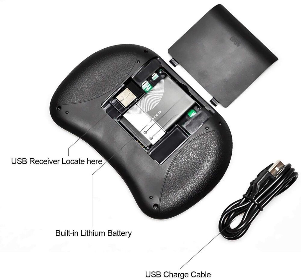 Rii i8 LED Backlit 2.4 GHz Wireless Mini Touchpad Keyboard