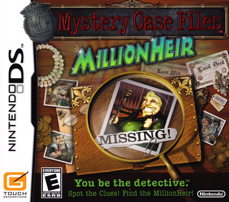 Mystery Case Files: MillionHeir for Nintendo DS
