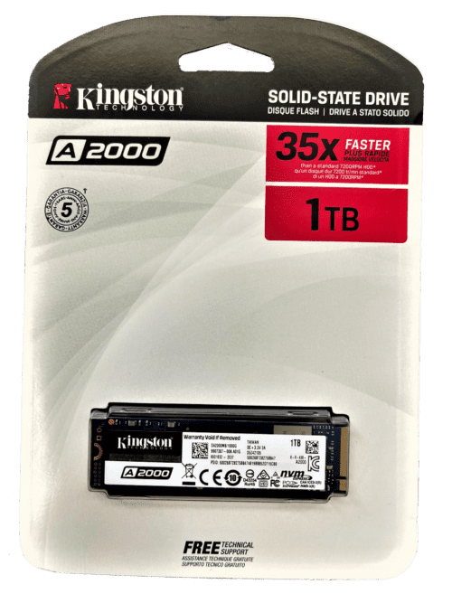 Kingston A2000 1 TB NVMe PCIe SSD (SA2000M8/1000G)