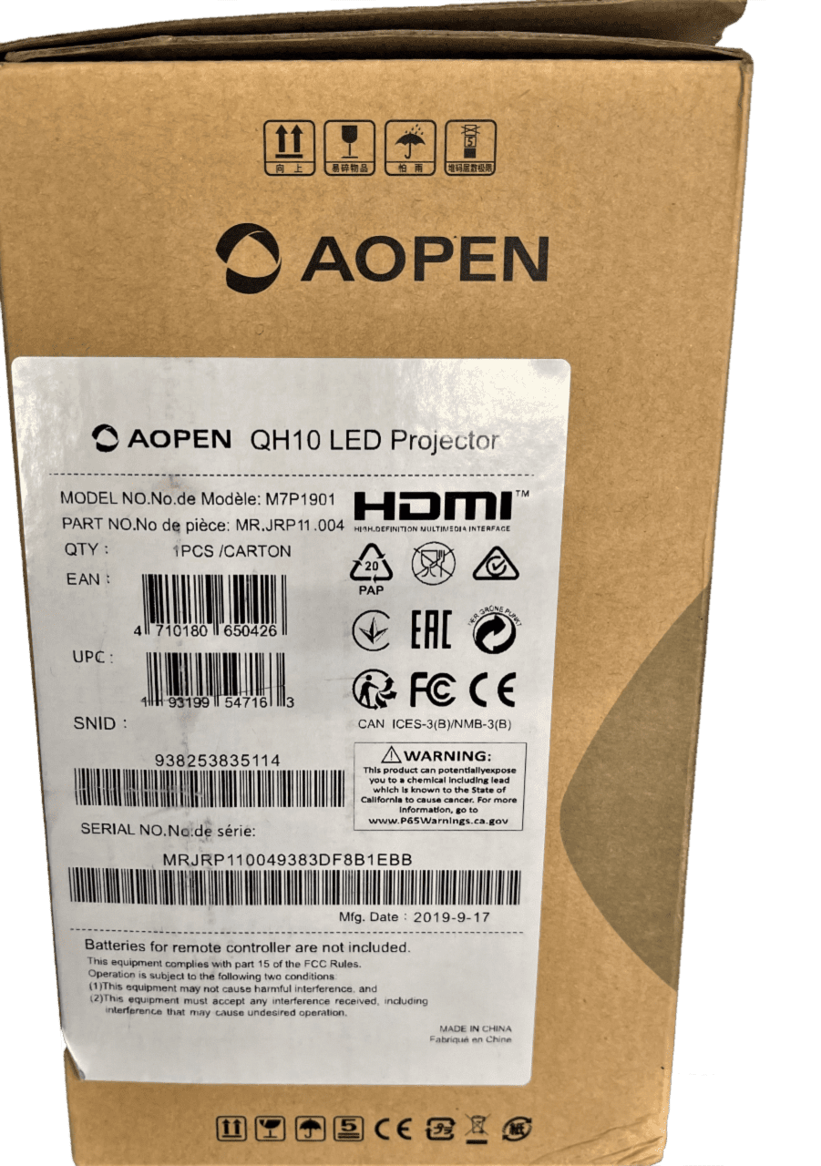 AOPEN Q10 LED Projector (M7P1901)