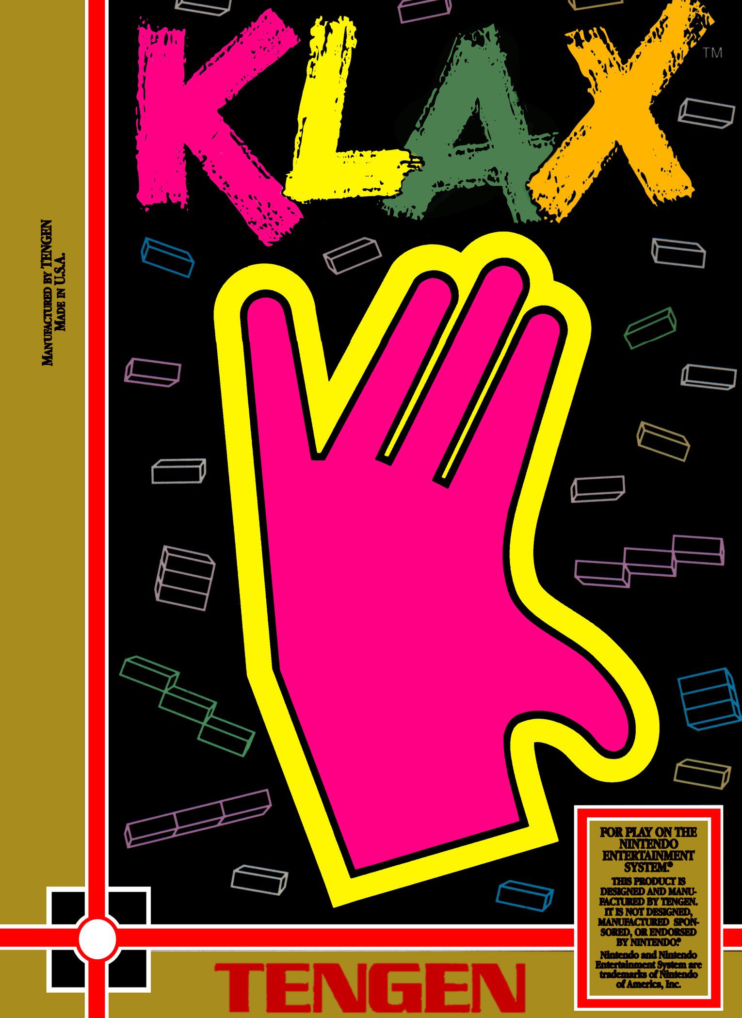 Klax for Nintendo Entertainment System (NES)