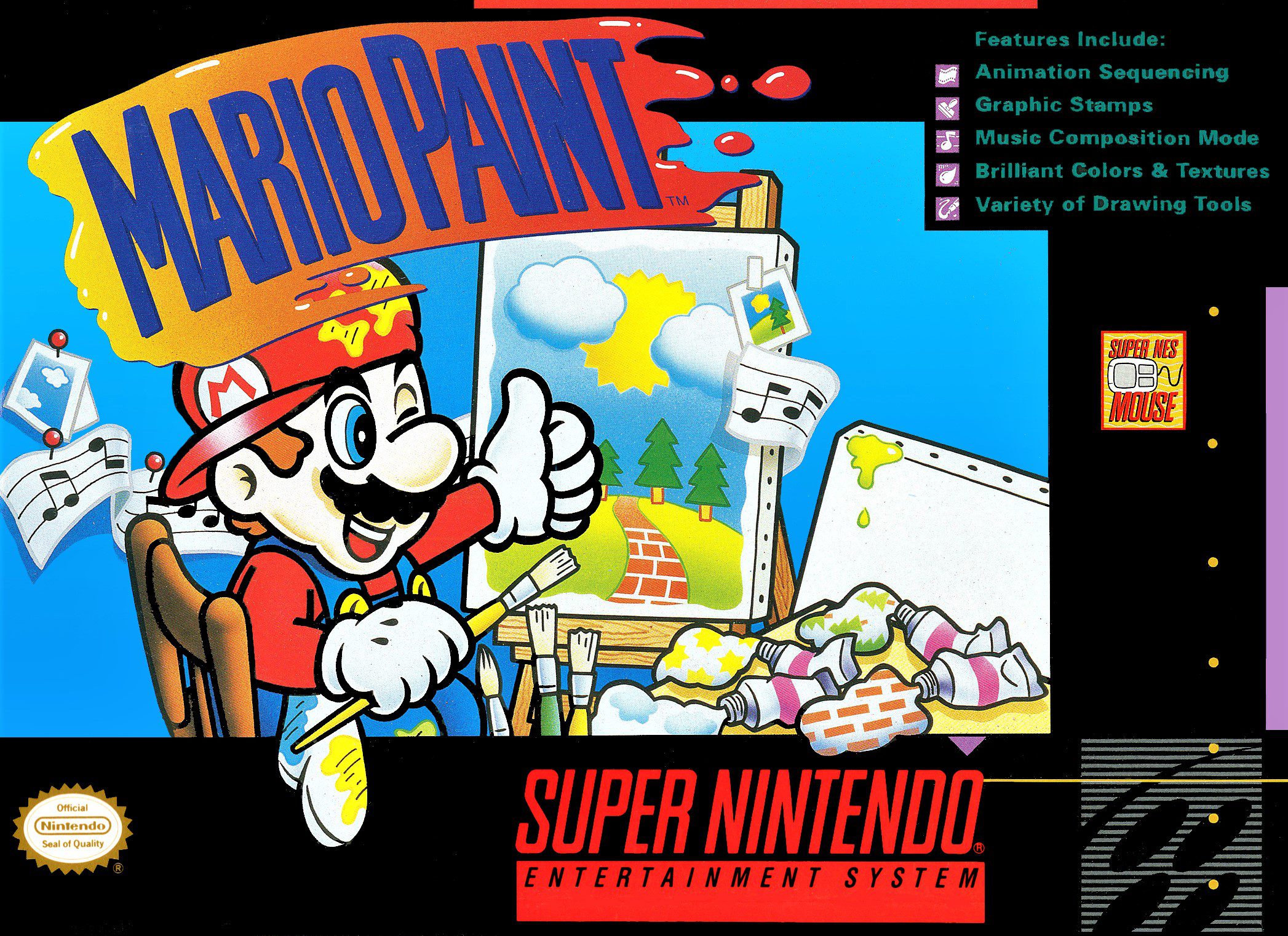 Mario Paint for Super Nintendo Entertainment System (SNES)
