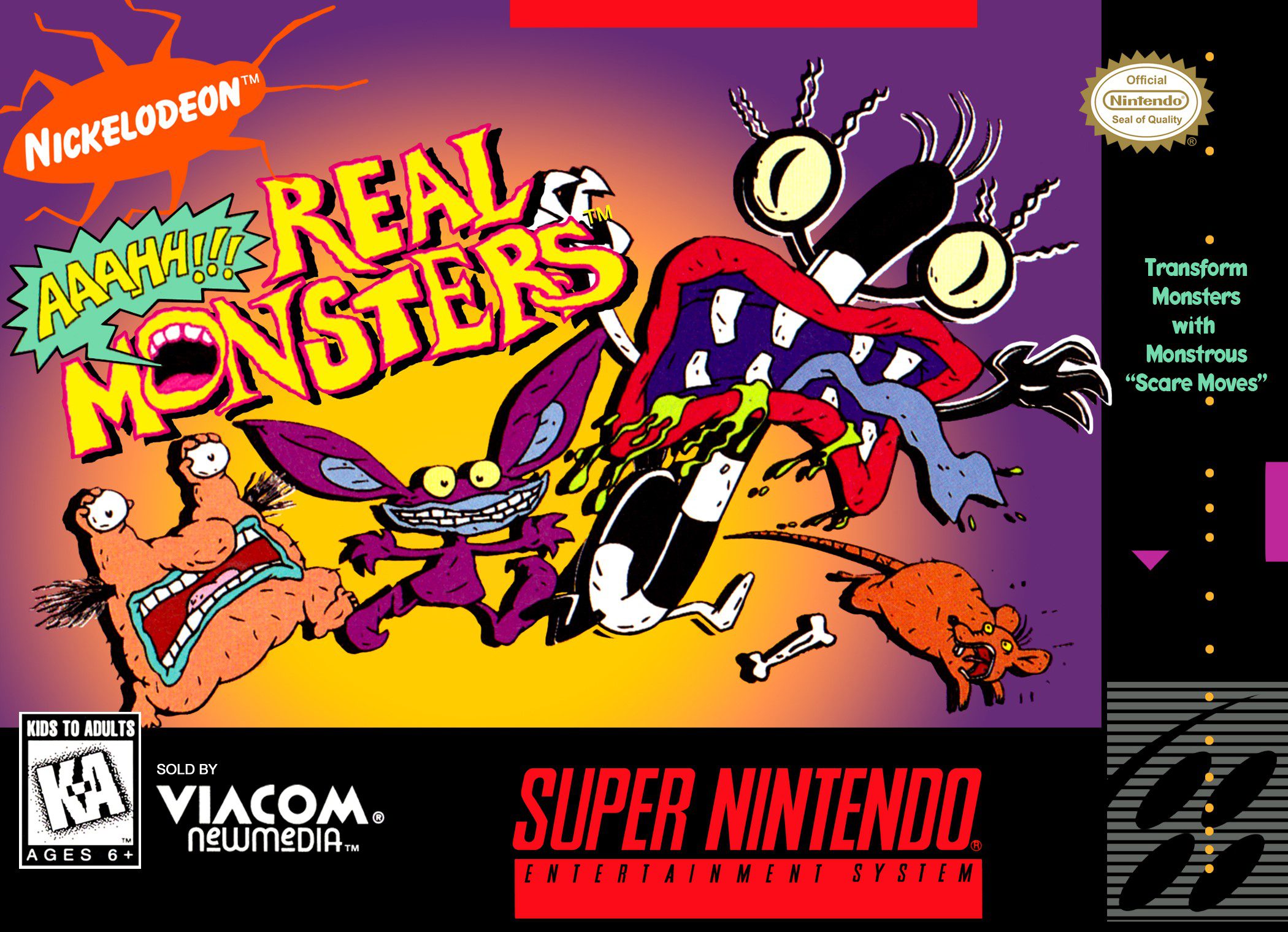 Nickelodeon Aahh!!! Real Monsters for Super Nintendo Entertainment System (SNES)