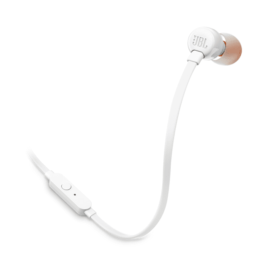 JBL Tune 110 In-Ear Headphones (White) (JBLT110WHTAM)