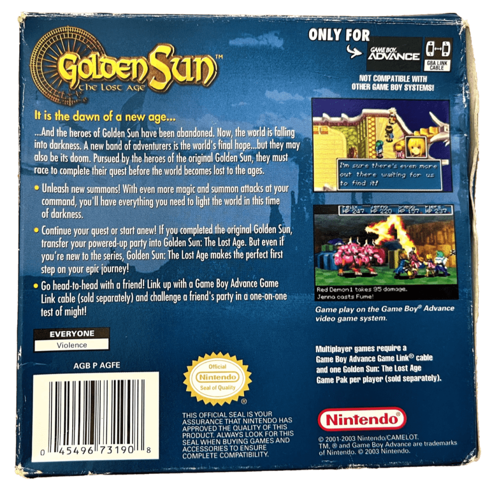 Golden Sun for Nintendo Game Boy Advance