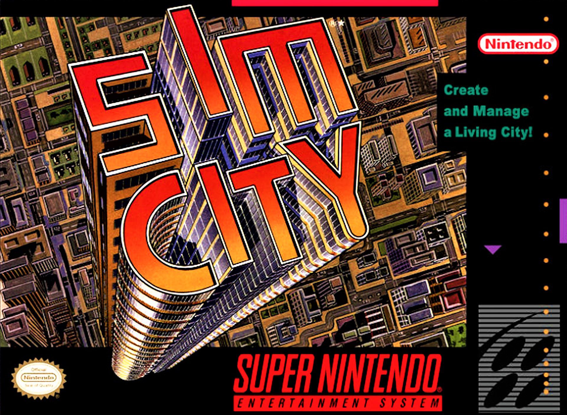 Sim City for Super Nintendo Entertainment System (SNES)