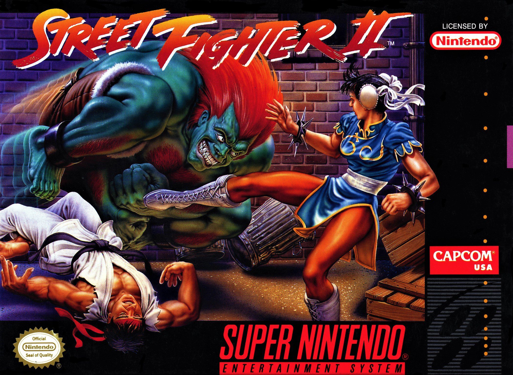 Street Fighter II for Super Nintendo Entertainment System (SNES)