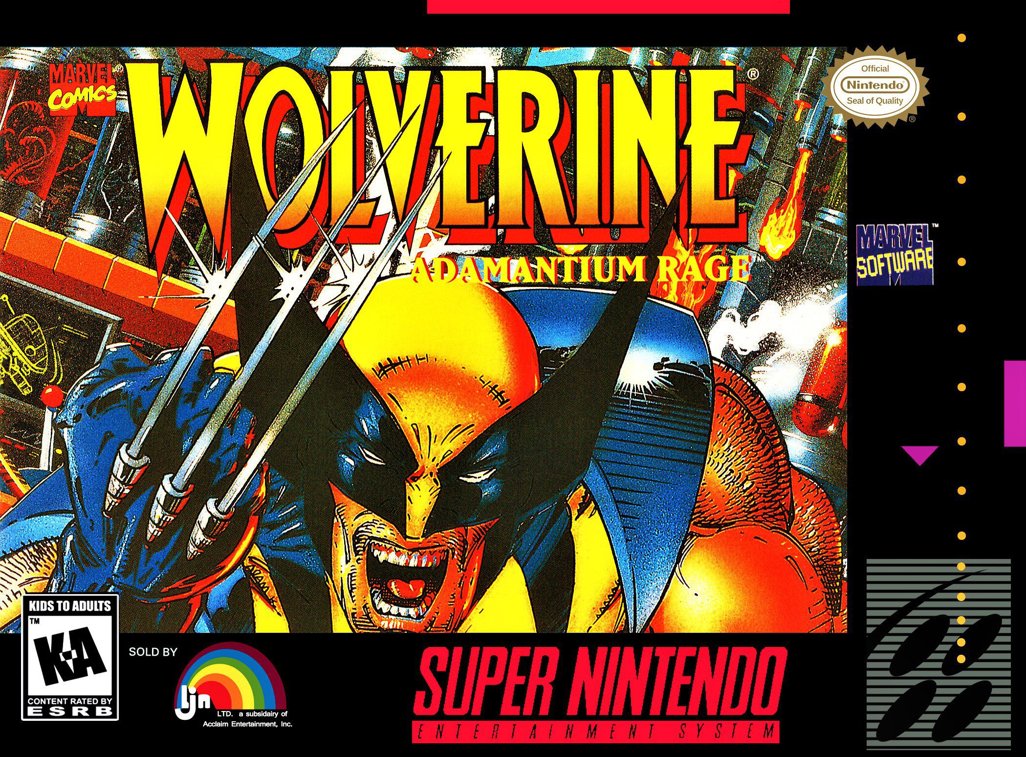Wolverine: Adamantium Rage for Super Nintendo Entertainment System (SNES)