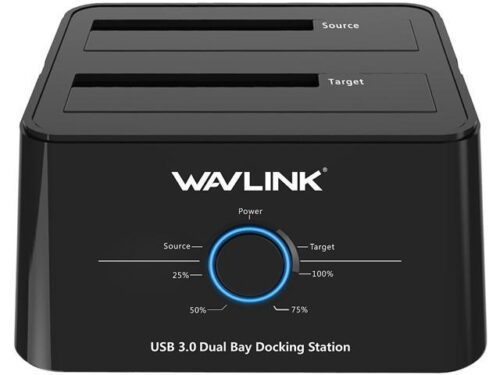 WAVLINK USB 3.0 Dual Bay Hard Drive Docking Station (WL-ST334U)