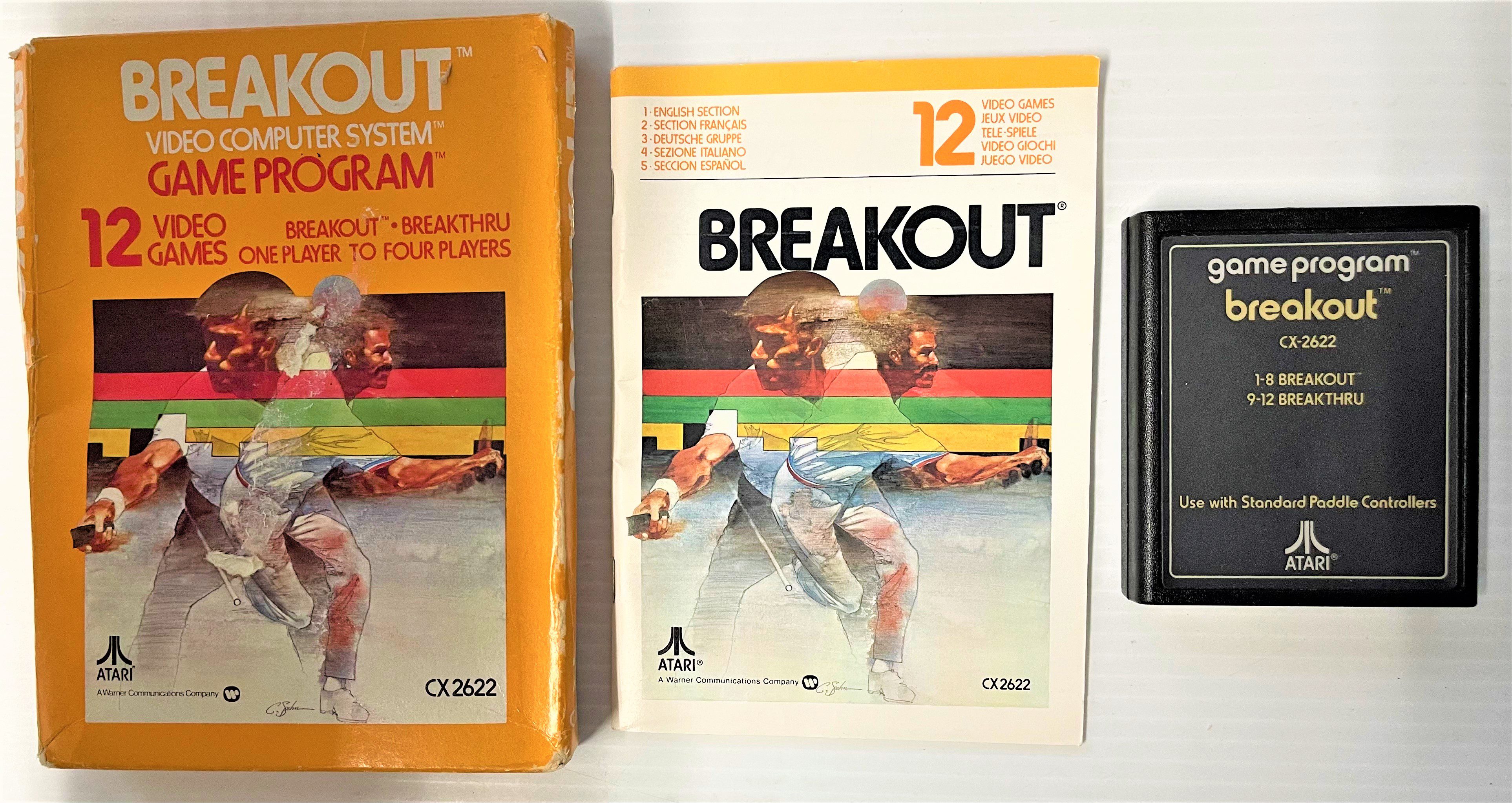 Breakout for Atari Video Computer System (Atari VCS)/Atari 2600