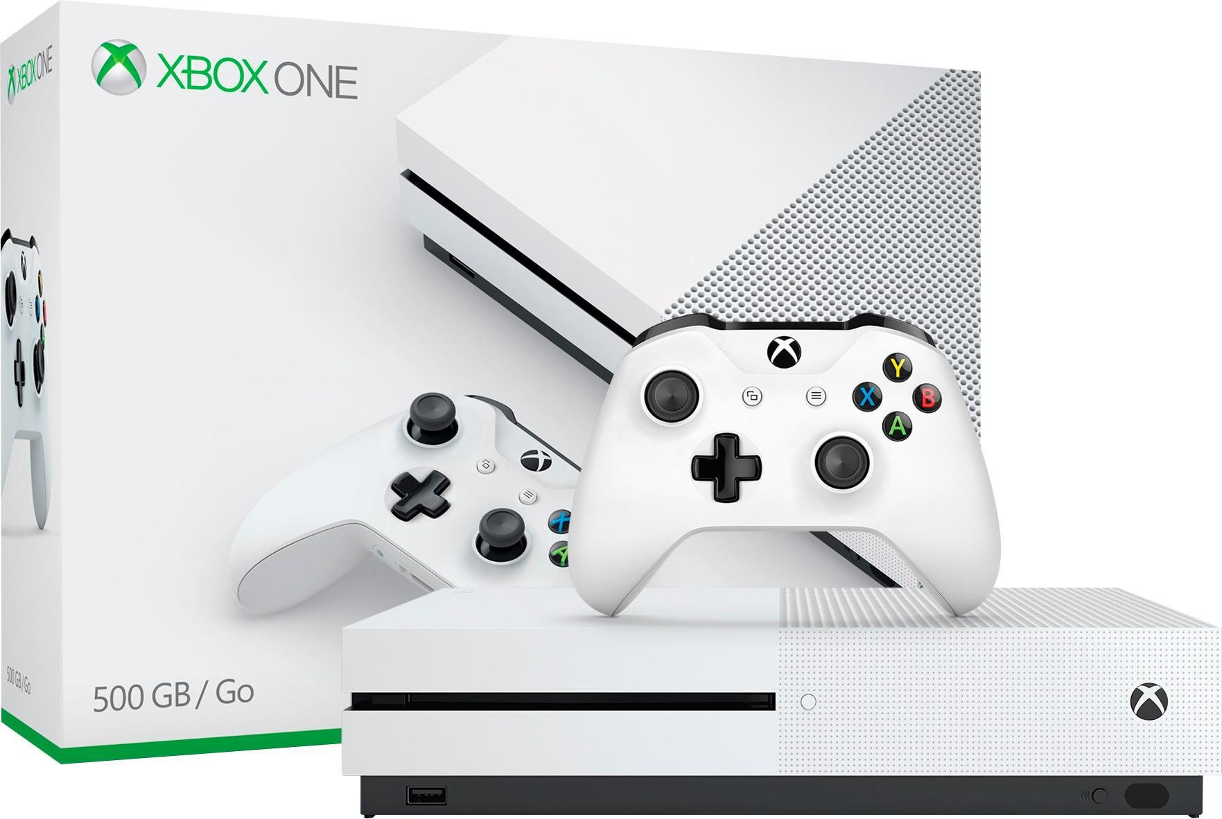 Microsoft Xbox One S 500 GB Console (White) (ZQ9-00001)