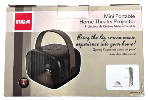 RCA Mini Portable Home Theatre Projector (Black) (RPJ264-BLACK)