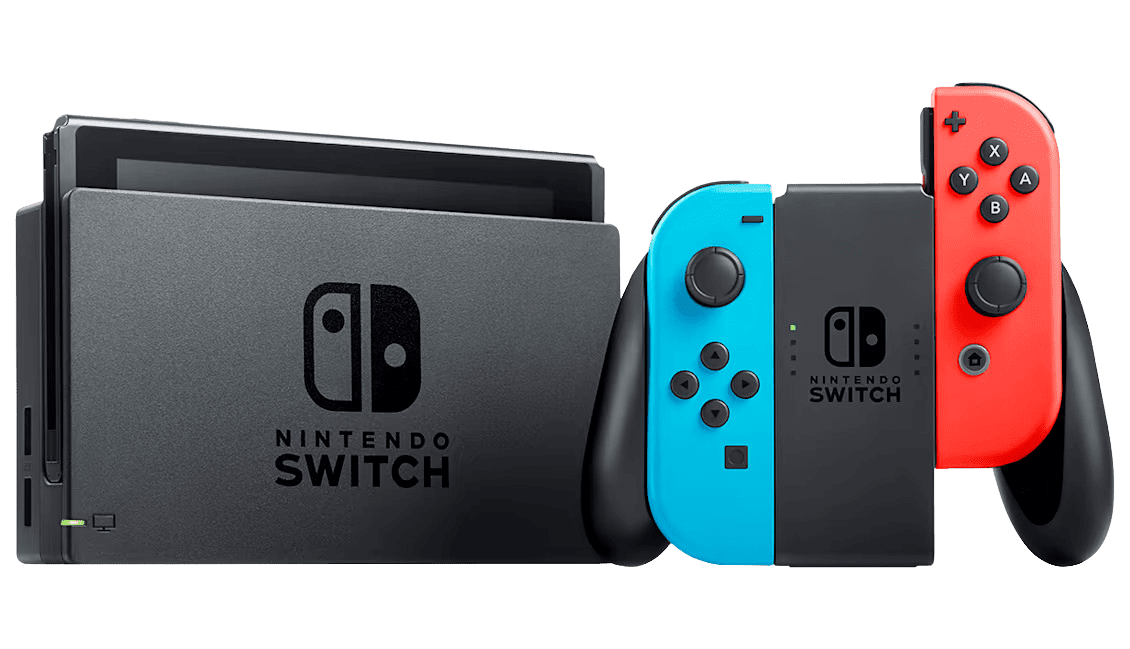 Nintendo Switch with Neon Blue & Neon Red Joy-Con (Video Game Console) (NEW or USED) Nintendo Switch with Neon Blue & Neon Red Joy-Con (Video Game Console) (NEW or USED)