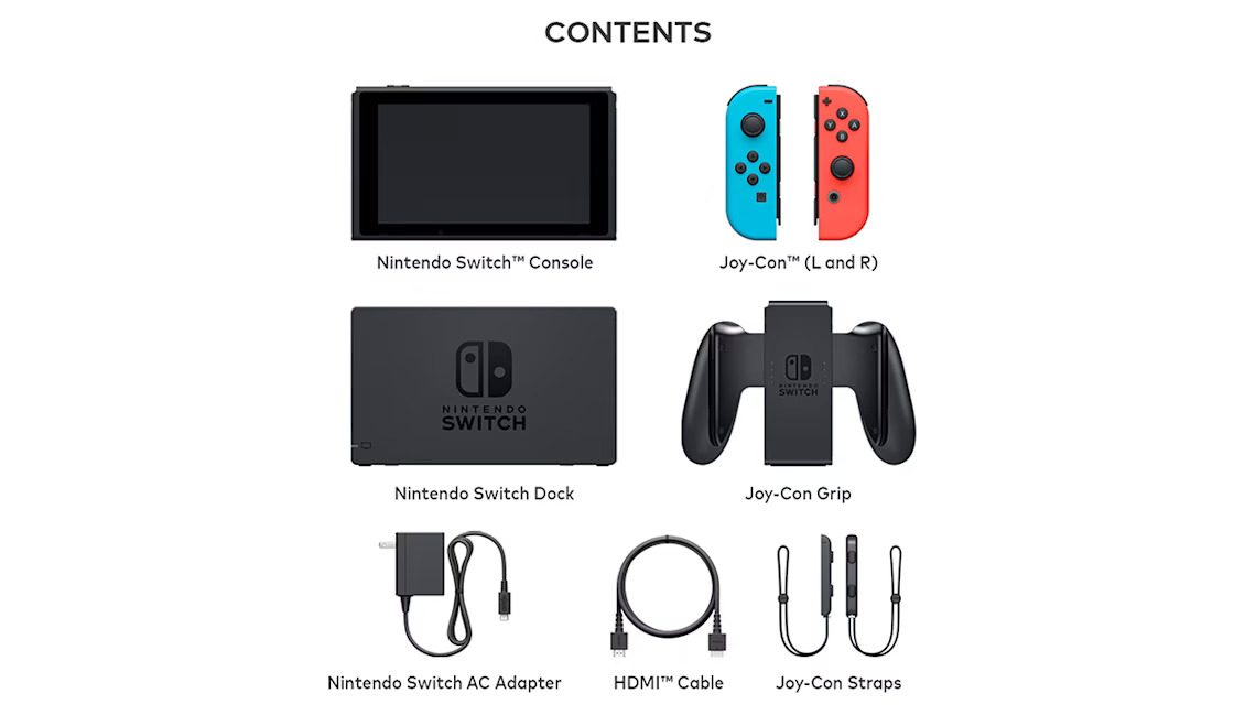 Buy Nintendo Switch with Neon Blue & Neon Red Joy-Con (Video Game 