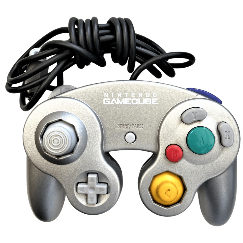 Nintendo GameCube Controller (Silver) (USED)