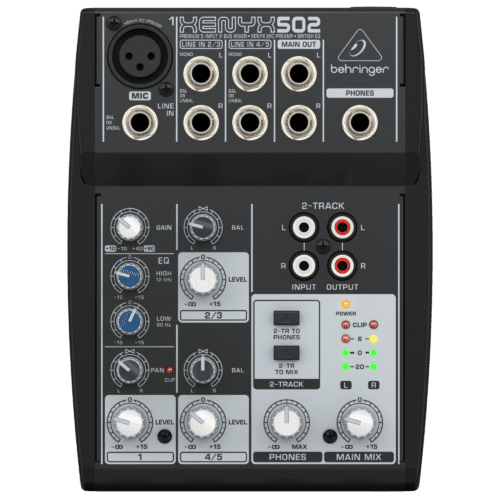Behringer Premium 5-Input 2-Bus Mixer with XENYX Mic Preamp and British EQs