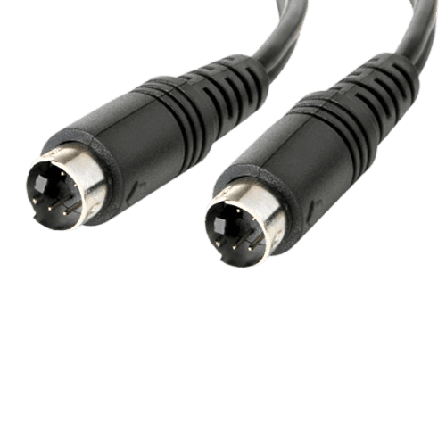 25′ 4-Pin DIN Male to Male S-Video Cable