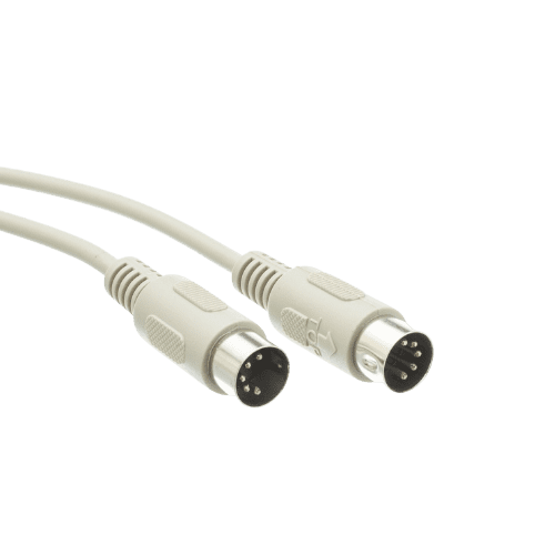 6′ 5-Pin DIN Male to Male Keyboard Cable