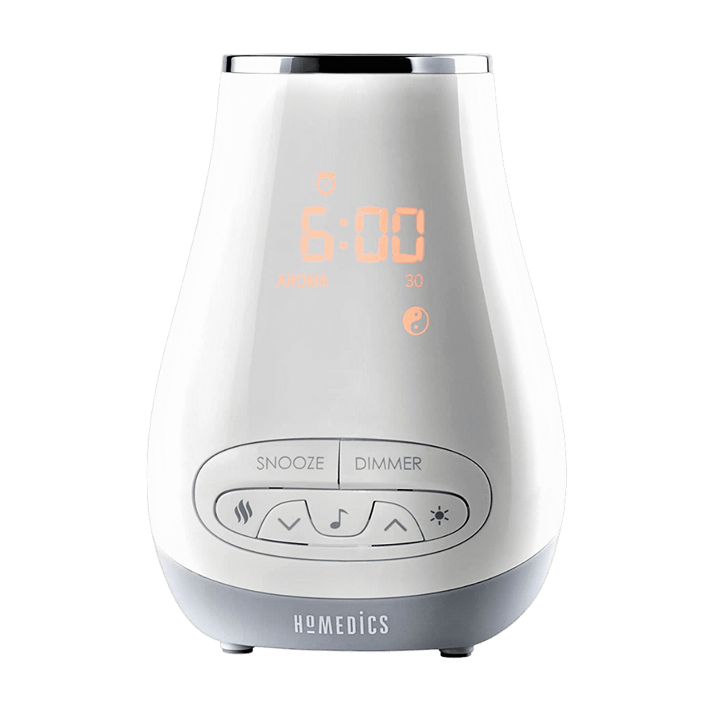 HoMedics SoundSpa Slumber Scents Bluetooth Alarm Clock Essential Oil Diffuser (SS-A450)