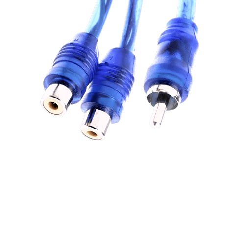 RCA Male to 2 Female 3.5 mm Stereo Audio Y Splitter Adapter