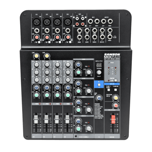 Samson MixPad MXP124FX 12-Input Analog Stereo Mixer with Effects and USB