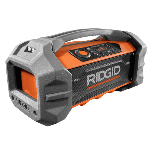 RIDGID 18 V Wireless Bluetooth Jobsite Radio (R84087B)