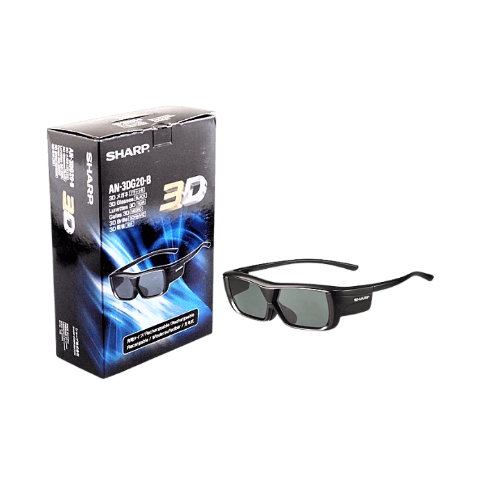 Sharp AN-3DG20-B 3D Rechargeable Glasses