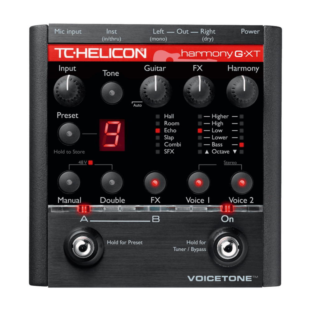 TC-Helicon VoiceTone Harmony-G XT Performance Harmony & Vocal Effects Pedal