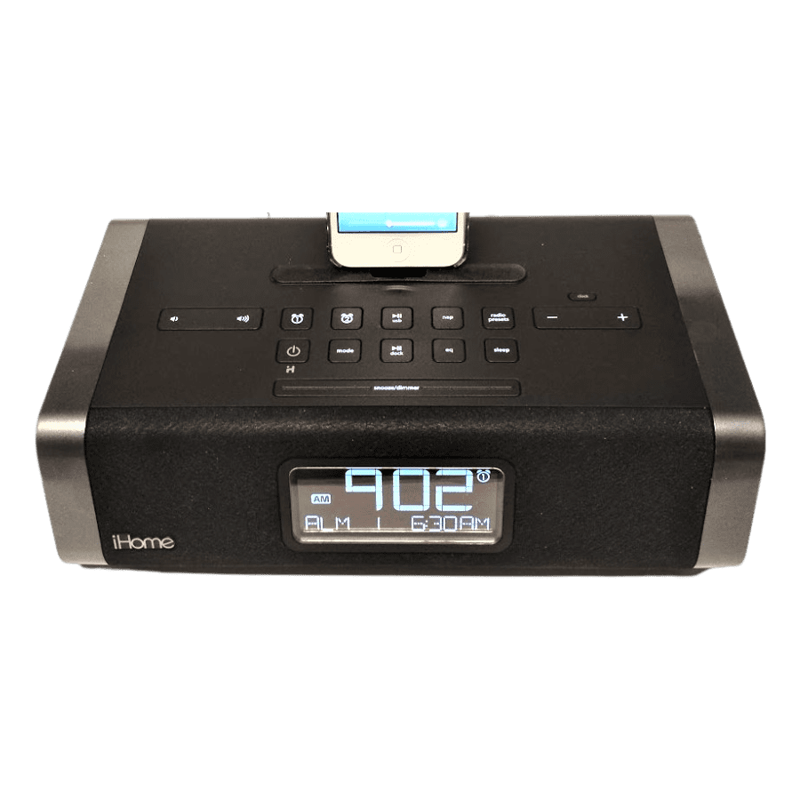 iHome iDL45 Dual Alarm Clock Radio Lightning Charging Dock (USED)