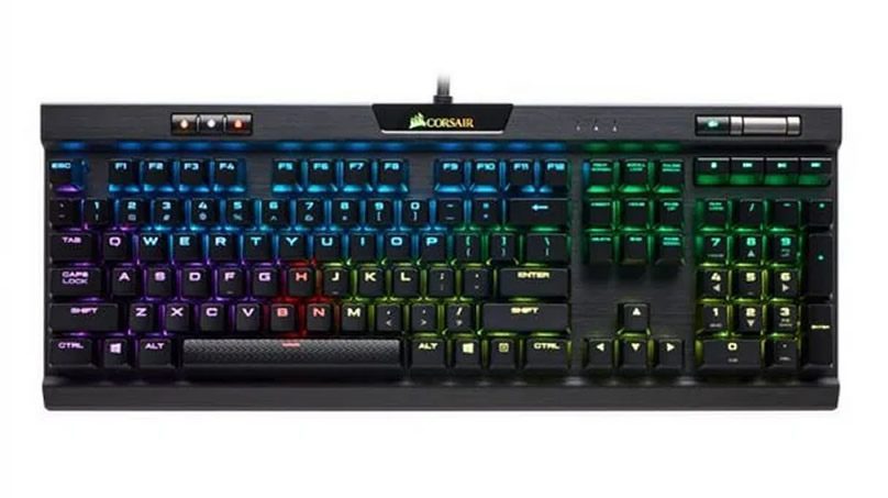 Corsair K70 RGB MK.2 Mechanical Gaming Keyboard (Backlit RGB LED, Cherry MX Brown) (CH-9109012-NA) (USED) - Image 2