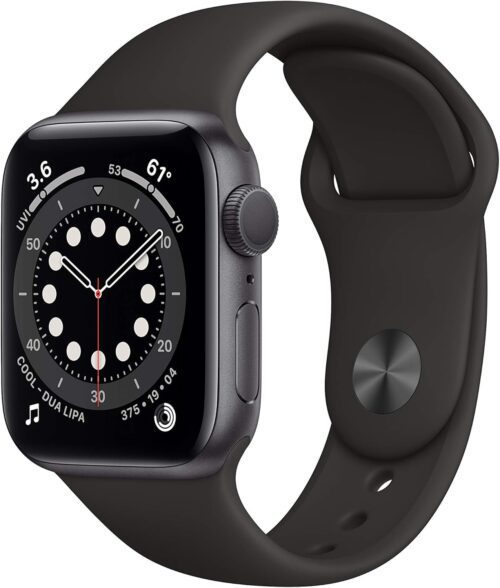 Apple Watch Series 6 (GPS, 40mm) Space Gray Aluminum Case + Black Sport Band (Model: MG133VC/A) (USED)