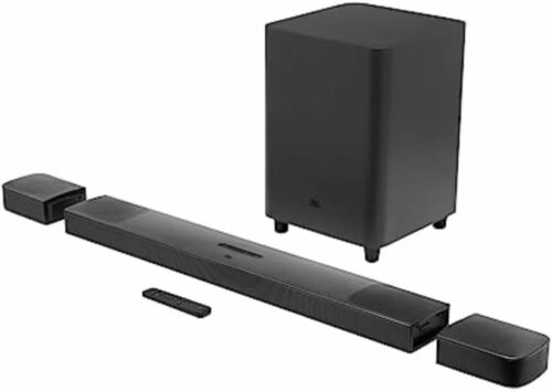 JBL Bar 9.1 Channel True Wireless Surround Sound Bar System with Dolby Atmos (JBLBAR913DBLKAM) (USED)