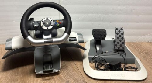 Microsoft Xbox 360 Racing Wheel (X809214-001) and Pedals (X813207-001) (USED)