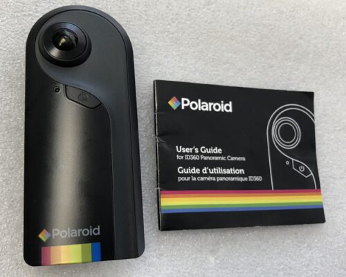 POLAROID 360 Degree Panorama View Dual Lens Action Camera (Android / iPhone) (ID360-BLK-FR) (USED)