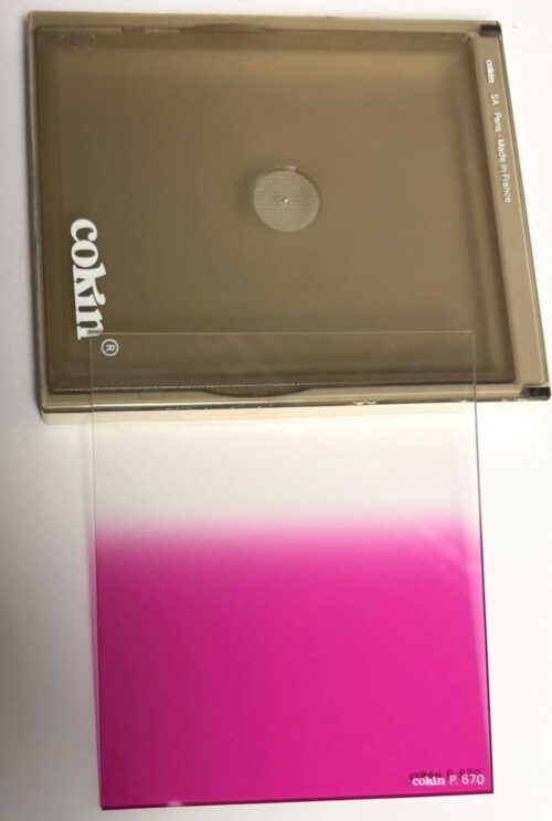 Cokin P670 Graduated Fluorescent Pink 1 Filter (USED)