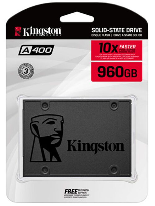Kingston A400 960GB SATA III 2.5'' Internal Solid State Drive (SA400S37/960G)
