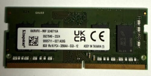 Kingston DDR4 8GB 3200MHz Laptop Memory SODIMM 1Rx16 PC4-3200AA-SC0-12 (USED)