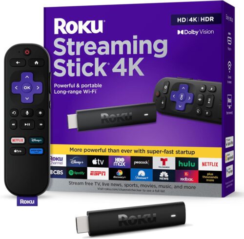Roku Streaming Stick 4K Media Streamer (3820CA2)