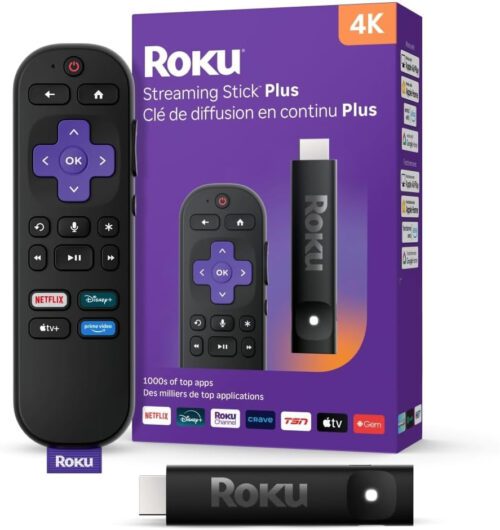 Roku Streaming Stick Plus 4K Media Streamer (3830CA)
