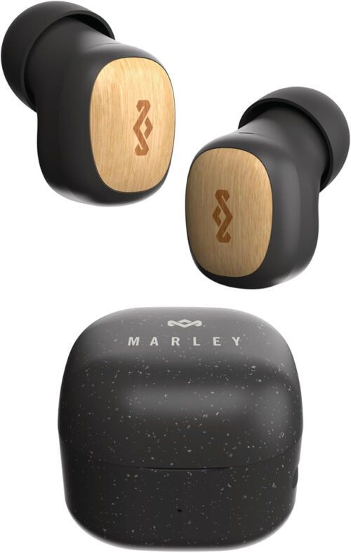 House Of Marley Smile Jamaica In-Ear Sound Isolating Wireless Earbuds - Black (EM-JE124-SB)