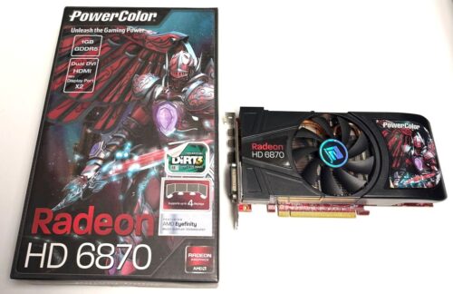PowerColor Radeon HD 6870 1GB GDDR5 PCI-E Graphics Card (USED)