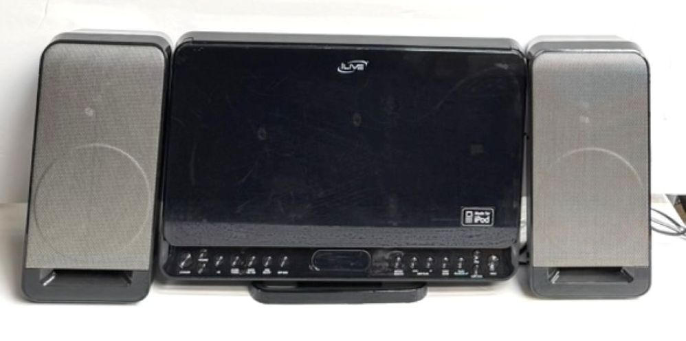 iLive Dual-CD Home Music System with Dock for iPod and MP3 Players and AM/FM Stereo Radio (Model: IH328B) (USED) - Image 2